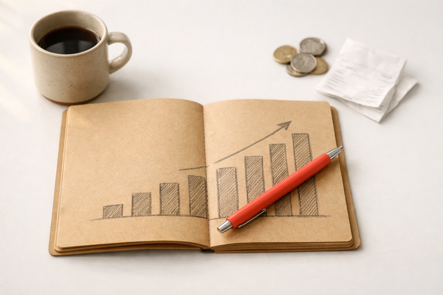 Monthly savings chart